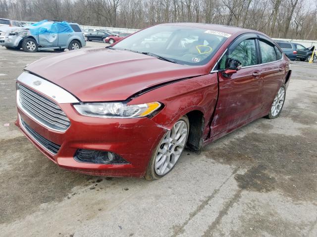 3FA6P0D90ER253511 - 2014 FORD FUSION TITANIUM  photo 2