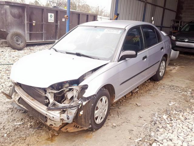 1HGES163X5L004703 - 2005 HONDA CIVIC DX VP  foto 2