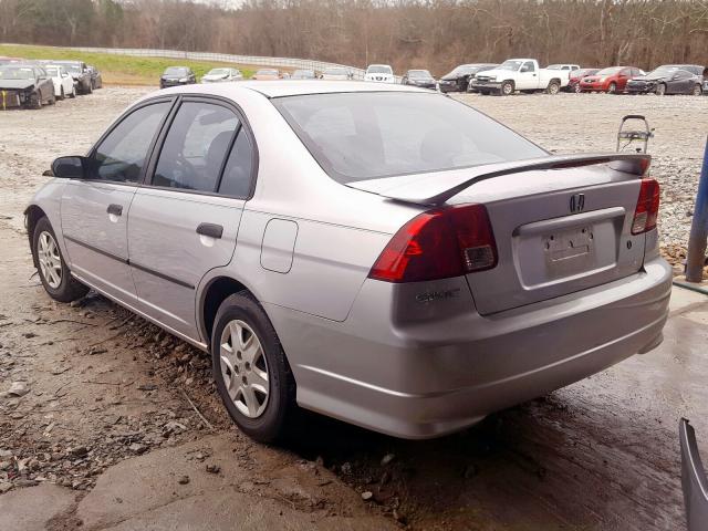 1HGES163X5L004703 - 2005 HONDA CIVIC DX VP  foto 3