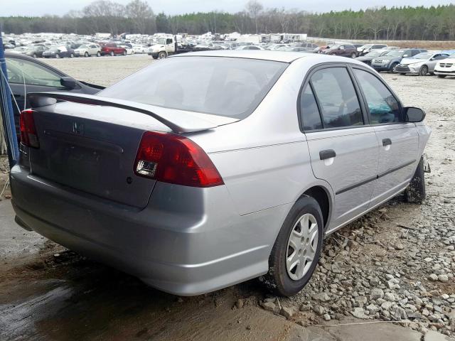 1HGES163X5L004703 - 2005 HONDA CIVIC DX VP  photo 4