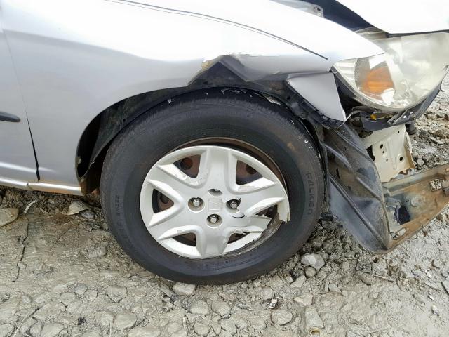 1HGES163X5L004703 - 2005 HONDA CIVIC DX VP  foto 9