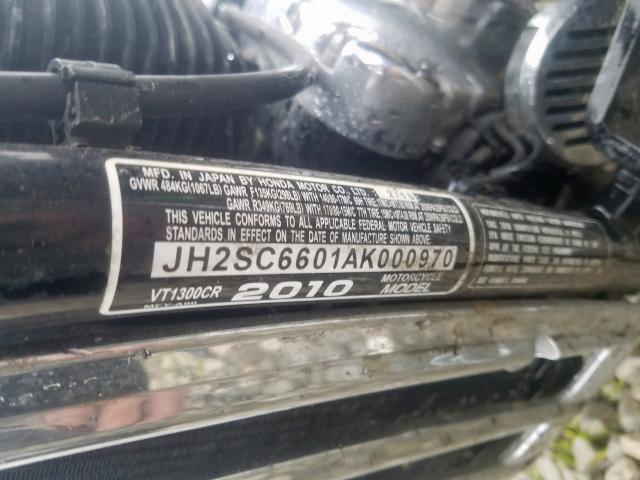 JH2SC6601AK000970 - 2010 HONDA VT1300 CR  photo 10