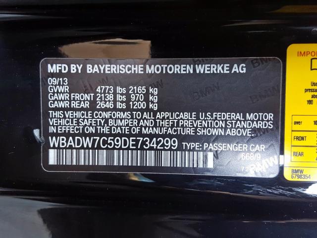 WBADW7C59DE734299 - 2013 BMW 328 I SULEV  photo 10