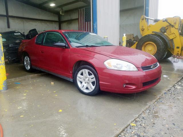 2G1WK151X69298527 - 2006 CHEVROLET MONTE CARLO LT  photo 1