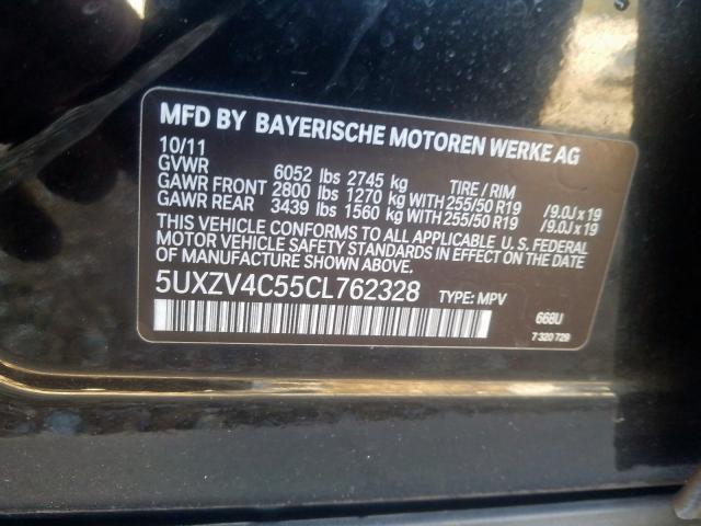 5UXZV4C55CL762328 - 2012 BMW X5 XDRIVE35I  photo 10