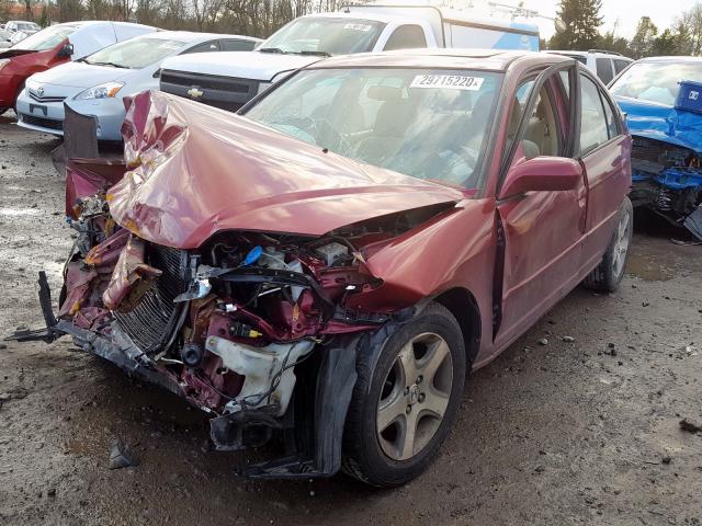 2HGES25735H544093 - 2005 HONDA CIVIC EX  photo 2