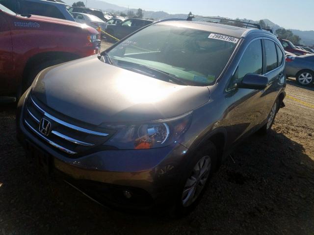 5J6RM4H72CL074585 - 2012 HONDA CR-V EXL  photo 2