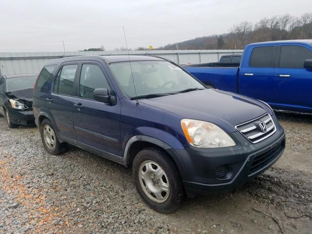 JHLRD68506C004980 - 2006 HONDA CR-V LX  photo 1