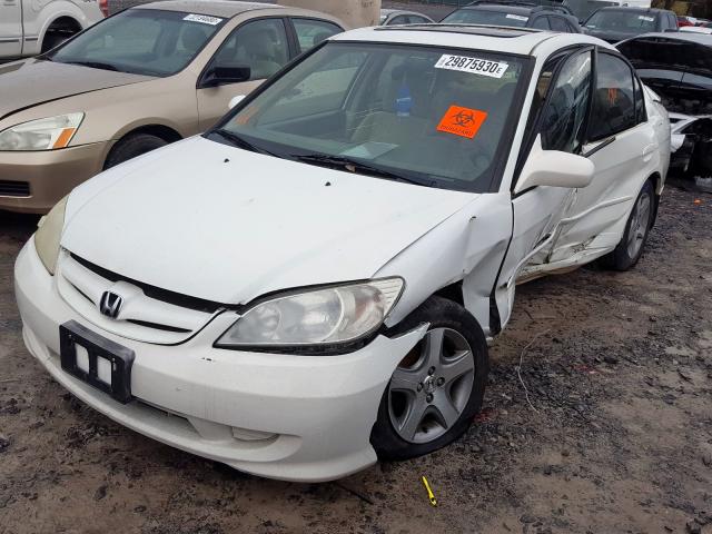 1HGES26775L003579 - 2005 HONDA CIVIC EX  photo 2