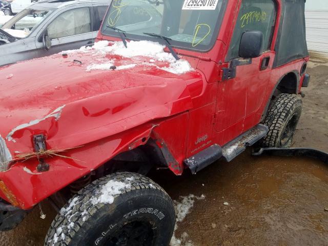 1J4FA29163P303028 - 2003 JEEP WRANGLER / TJ SE  photo 9