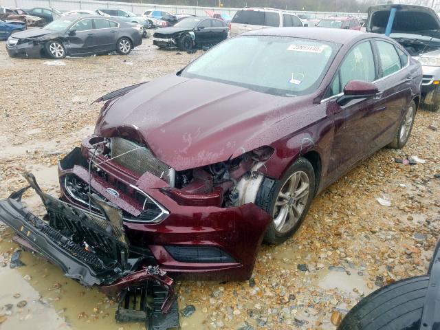 3FA6P0HDXJR267098 - 2018 FORD FUSION SE  photo 2