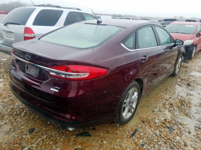 3FA6P0HDXJR267098 - 2018 FORD FUSION SE  photo 4