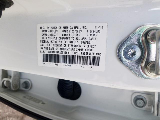 19UUB1F39FA008363 - 2015 ACURA TLX  photo 10