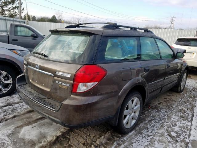 4S4BP61C987351679 - 2008 SUBARU OUTBACK 2.5I  photo 4