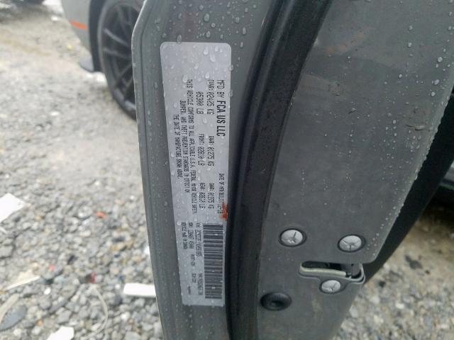 2C3CDZFJ1KH561865 - 2019 DODGE CHALLENGER R/T SCAT PACK  photo 10