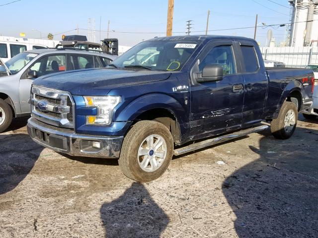 1FTEX1EP5FKE30942 - 2015 FORD F150 SUPER CAB  photo 2