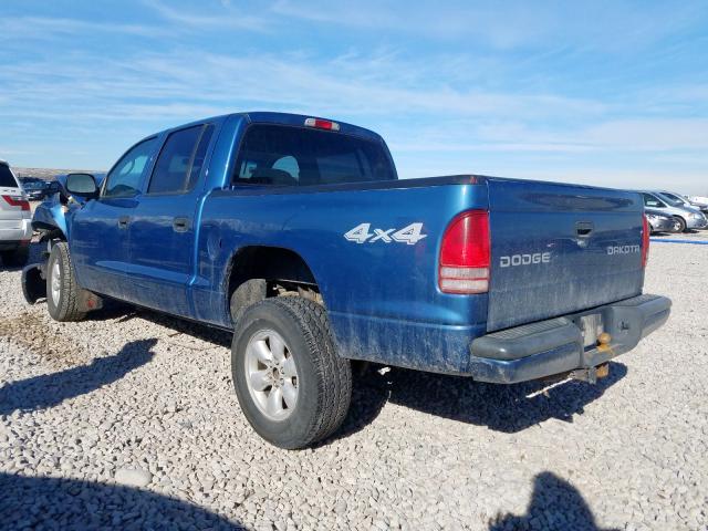 1D7HG38N64S611361 - 2004 DODGE DAKOTA QUAD SPORT  photo 3