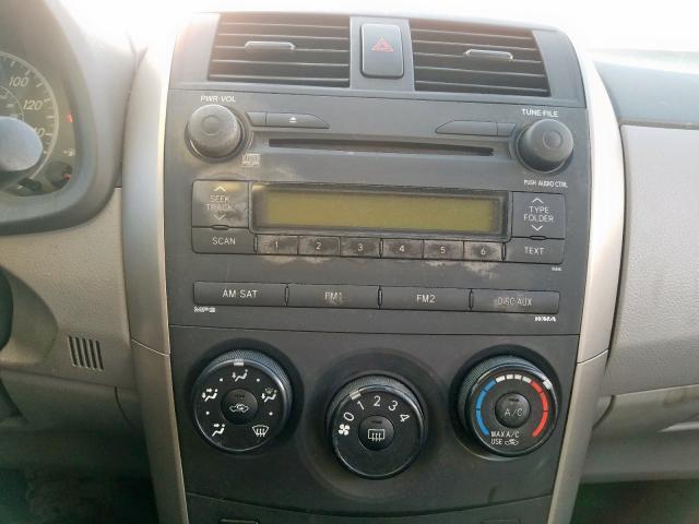 JTDBL40E89J027957 - 2009 TOYOTA COROLLA BASE  photo 9