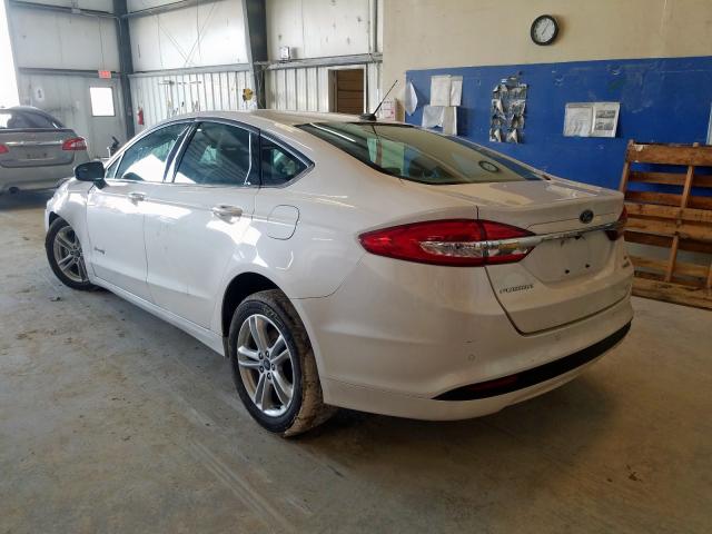 3FA6P0LU2JR235494 - 2018 FORD FUSION SE HYBRID  photo 3