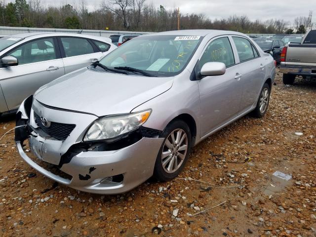 2T1BU4EE6AC400144 - 2010 TOYOTA COROLLA BASE  photo 2