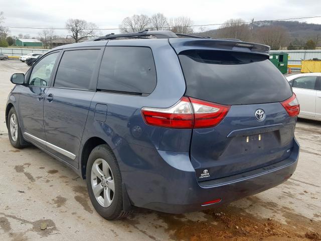 5TDKZ3DCXHS874790 - 2017 TOYOTA SIENNA LE  photo 3