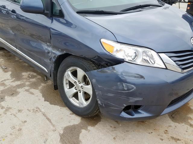 5TDKZ3DCXHS874790 - 2017 TOYOTA SIENNA LE  photo 9