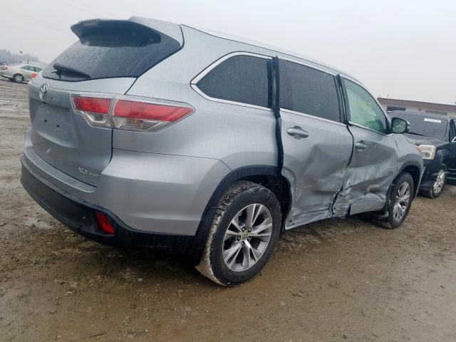 5TDJKRFH4FS075886 - 2015 TOYOTA HIGHLANDER XLE  ფოტო 4