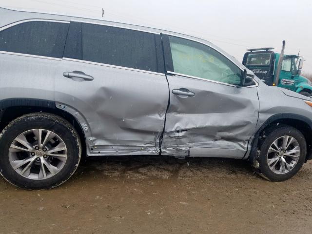 5TDJKRFH4FS075886 - 2015 TOYOTA HIGHLANDER XLE  ფოტო 9