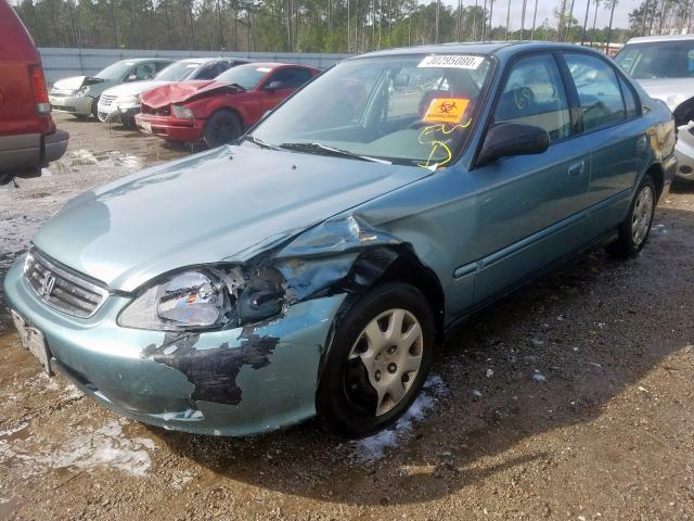 2HGEJ6616YH605493 - 2000 HONDA CIVIC BASE  photo 2