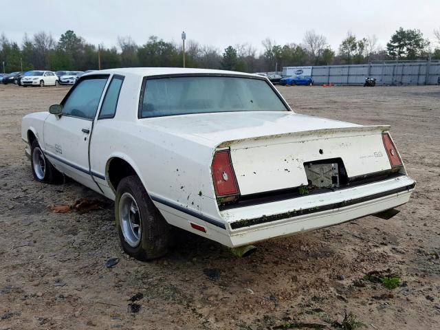 1G1AZ37G1ER220905 - 1984 CHEVROLET MONTE CARLO  photo 3