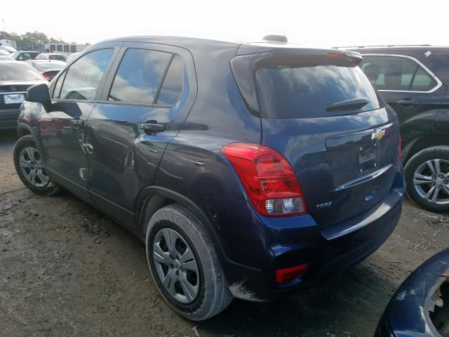 3GNCJKSB8JL236489 - 2018 CHEVROLET TRAX LS  photo 3