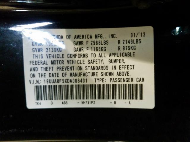19UUA8F5XDA008401 - 2013 ACURA TL TECH  photo 10
