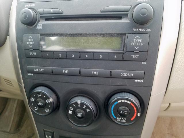 JTDBL40E49J005390 - 2009 TOYOTA COROLLA BASE  照片 9