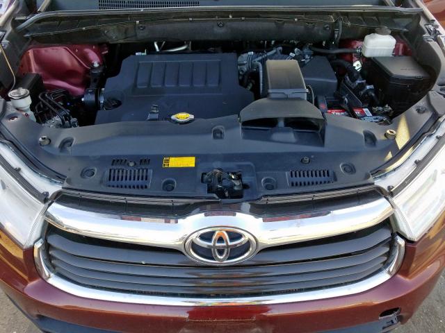 5TDKKRFH5ES005316 - 2014 TOYOTA HIGHLANDER XLE  ფოტო 7
