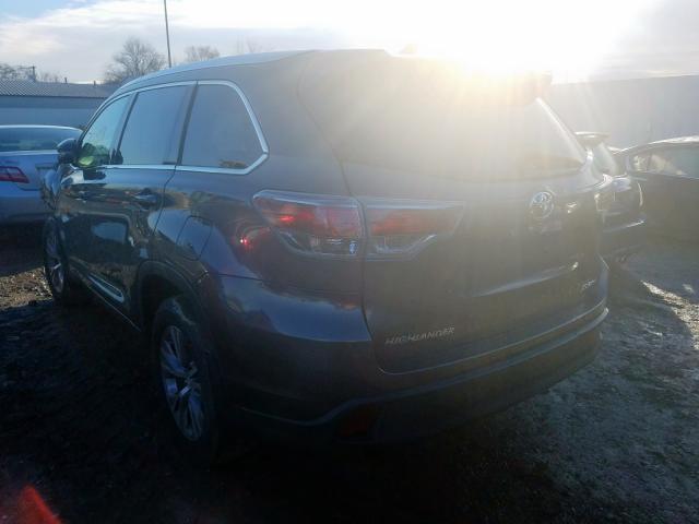 5TDJKRFH4FS166463 - 2015 TOYOTA HIGHLANDER XLE  ფოტო 3