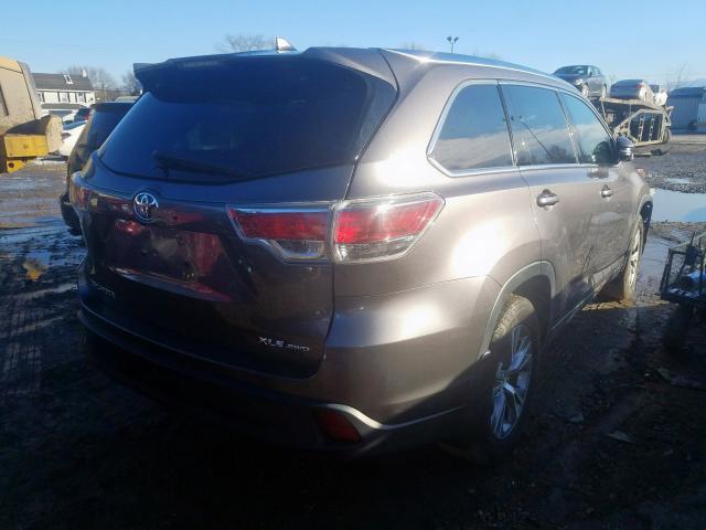5TDJKRFH4FS166463 - 2015 TOYOTA HIGHLANDER XLE  ფოტო 4