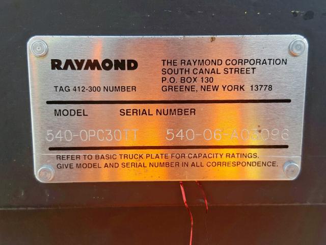 000000054006A3096 - 2007 RAYM FORKLIFT  photo 10