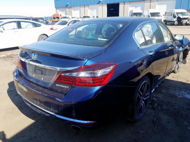 1HGCR2F54HA295385 - 2017 HONDA ACCORD SPORT  photo 4