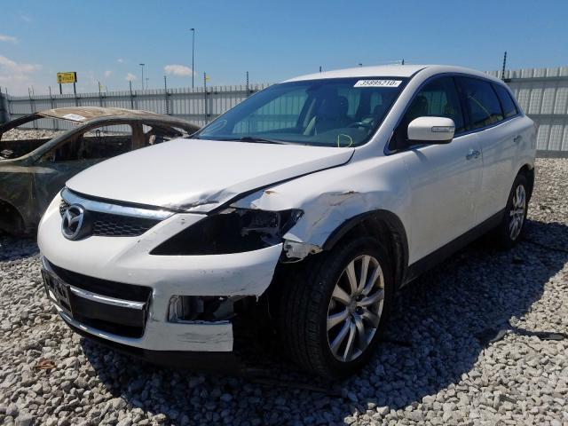 JM3TB38A590173720 - 2009 MAZDA CX-9 WHITE photo 2