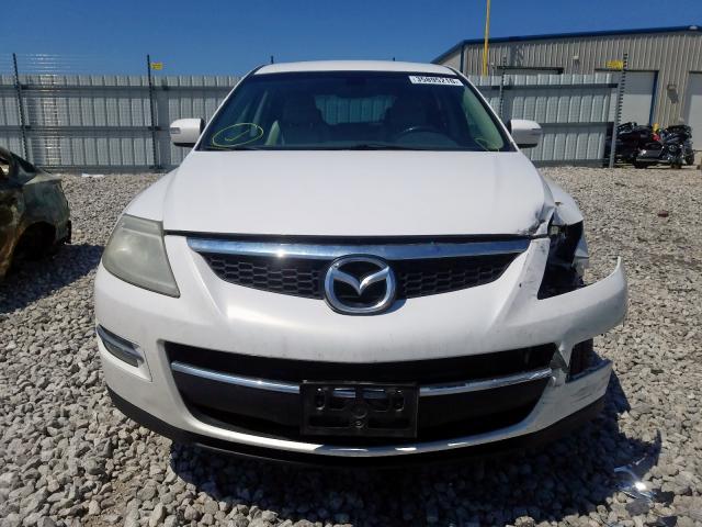 JM3TB38A590173720 - 2009 MAZDA CX-9 WHITE photo 9