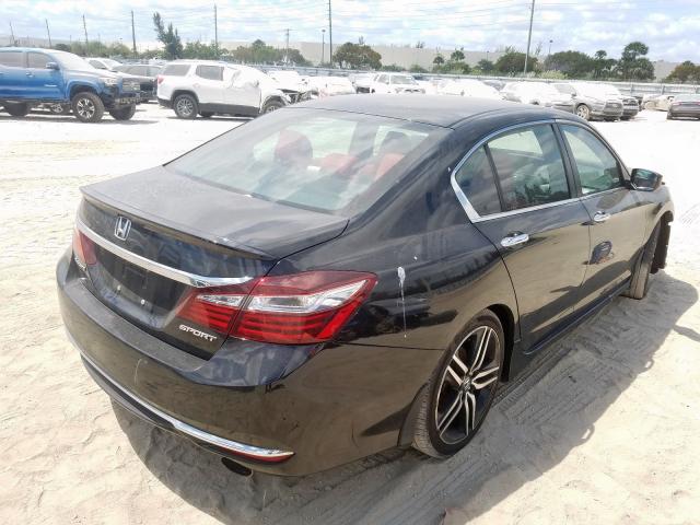 1HGCR2F50HA077296 - 2017 HONDA ACCORD SPORT  photo 4