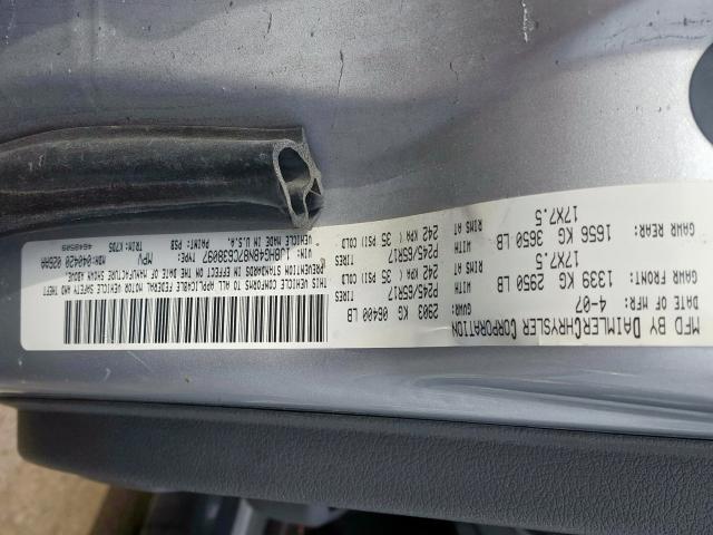 1J8HG48N87C638097 - 2007 JEEP COMMANDER  ფოტო 10