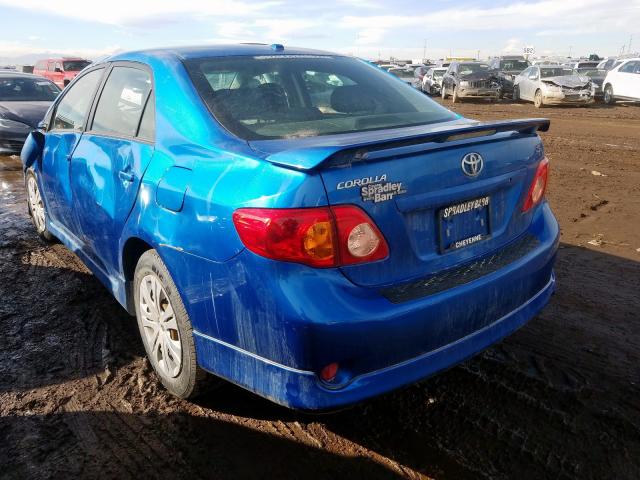 1NXBU40E89Z045284 - 2009 TOYOTA COROLLA BASE  照片 3