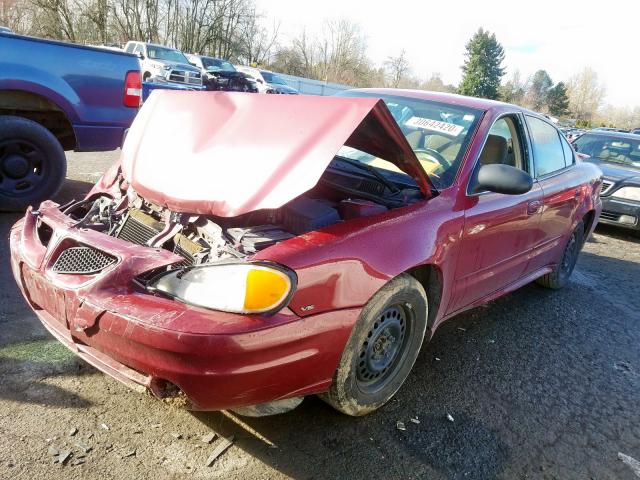 1G2NE52EX5M246703 - 2005 PONTIAC GRAND AM SE  photo 2