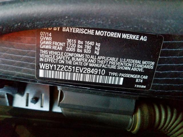 WBY1Z2C51EV284910 - 2014 BMW I3 BEV  photo 10