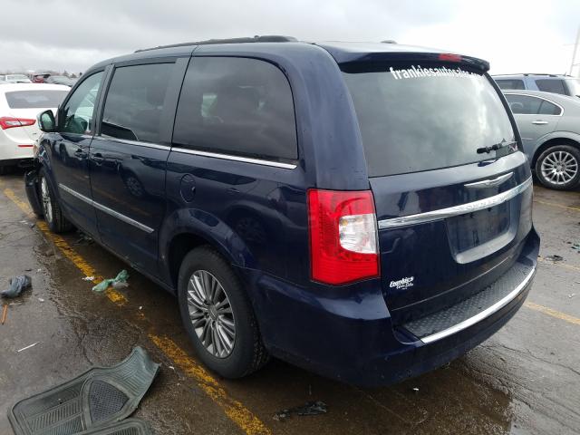 2C4RC1CG8DR736564 - 2013 CHRYSLER TOWN & COU TOURING L BLUE photo 3