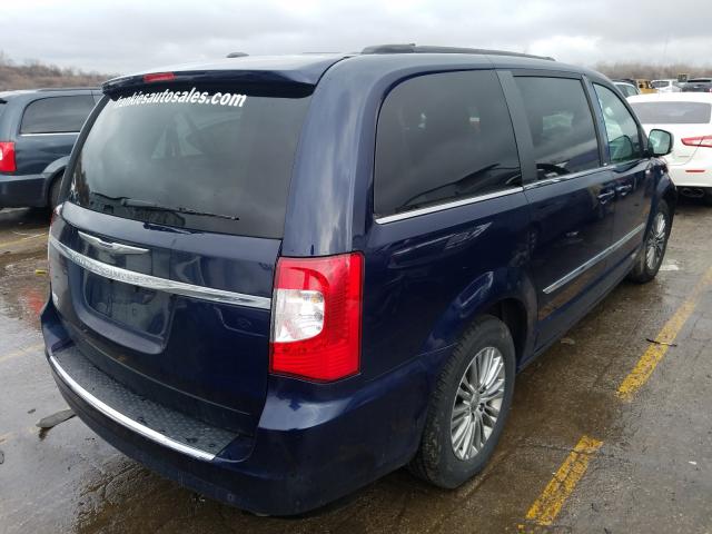 2C4RC1CG8DR736564 - 2013 CHRYSLER TOWN & COU TOURING L BLUE photo 4