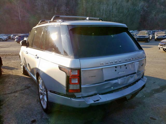 SALGS2VF6FA239940 - 2015 LAND ROVER RANGE ROVER HSE  photo 3