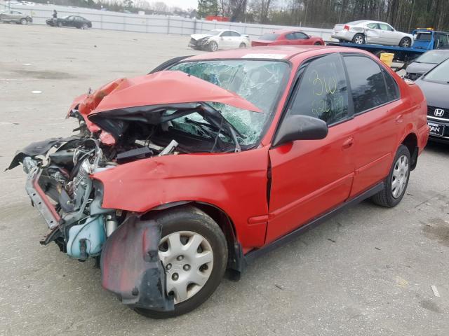 2HGEJ661XYH571705 - 2000 HONDA CIVIC BASE  foto 2