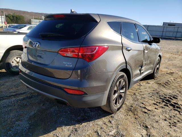 5XYZTDLB5EG197638 - 2014 HYUNDAI SANTA FE S GRAY photo 4